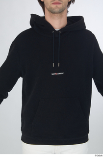 Chadwick black hoodie casual dressed upper body 0001.jpg